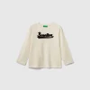 T-shirt in organic cotton with embroidered logo