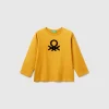 T-shirt in organic cotton with embroidered logo