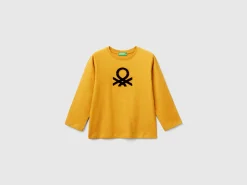 T-shirt in organic cotton with embroidered logo