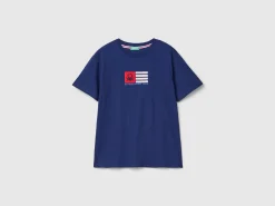 T-shirt in organic cotton with embroidered logo