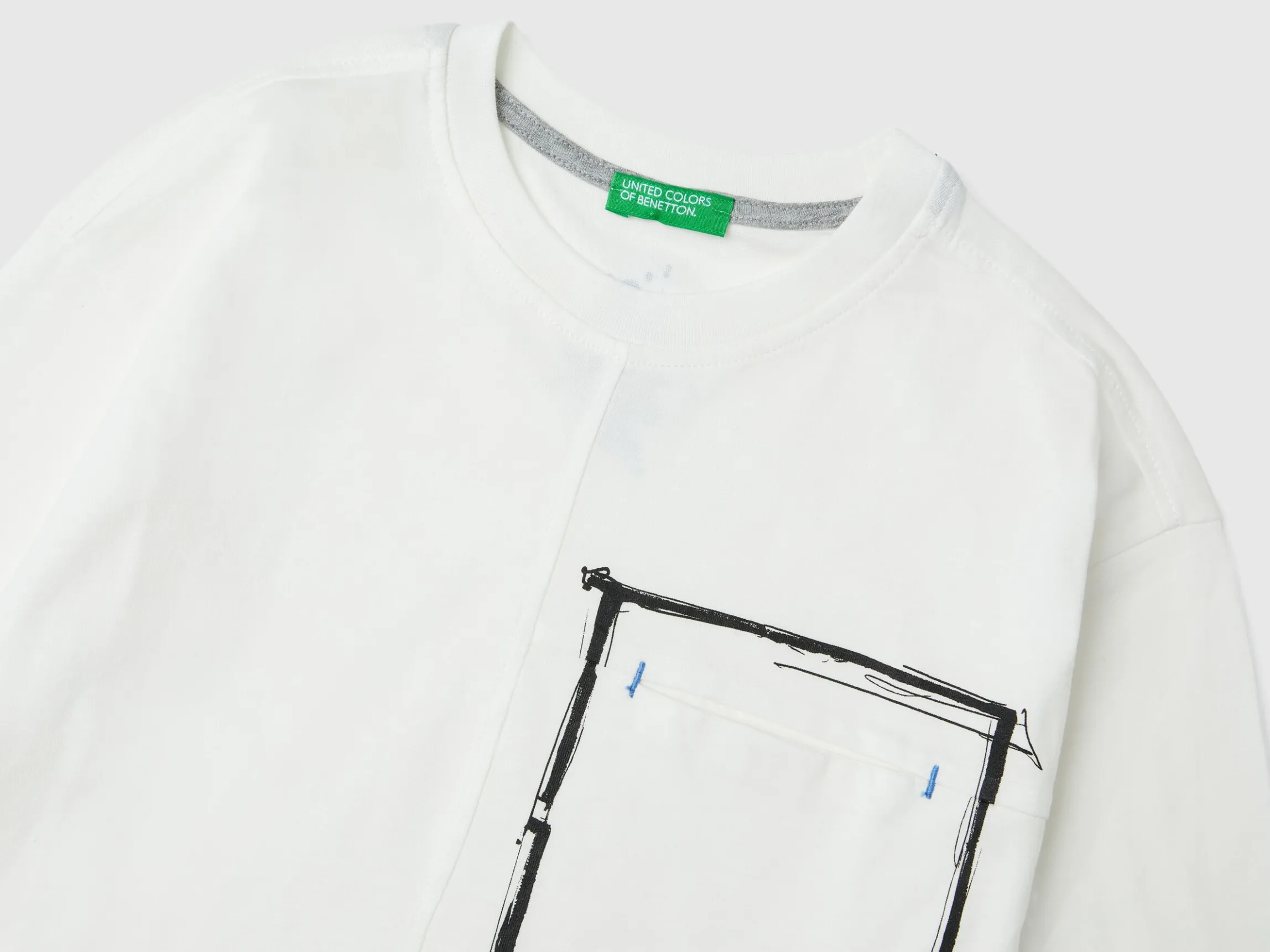 T-shirt in organic cotton with pocket