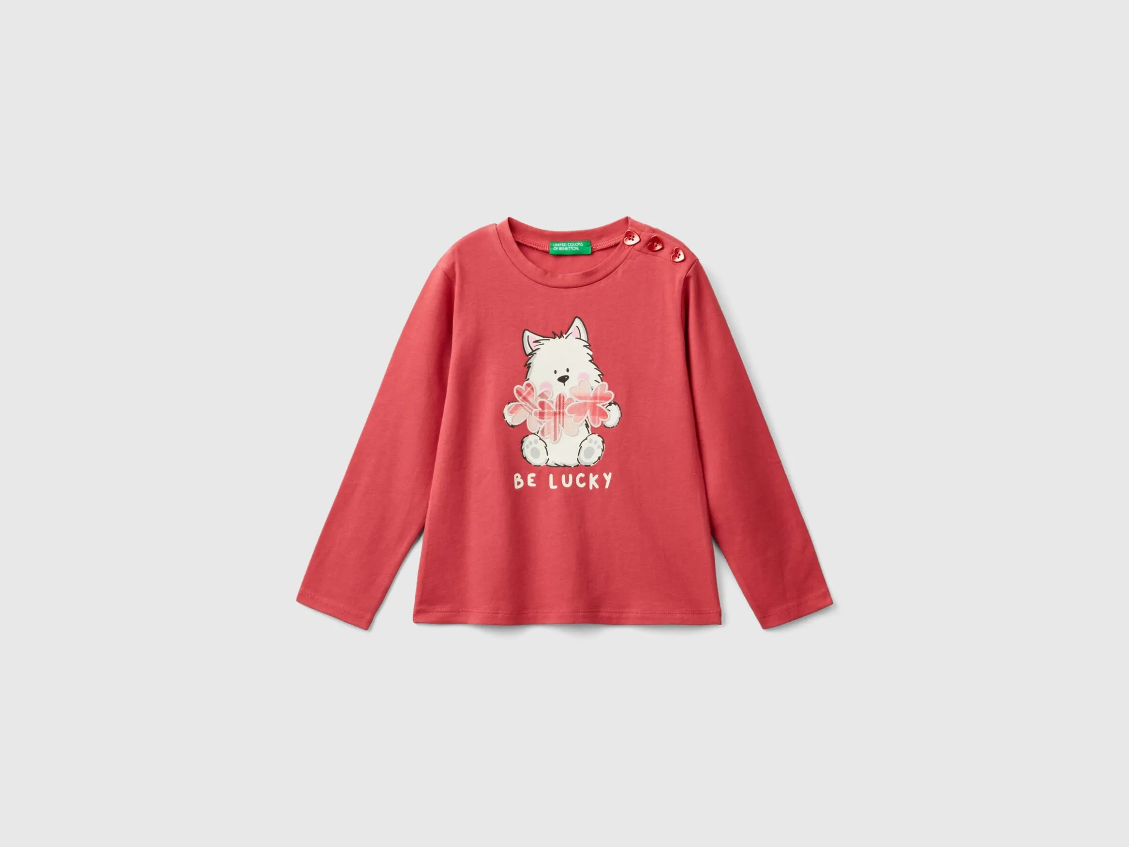 T-shirt in stretch cotton with print