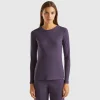 T-shirt in stretch cotton blend