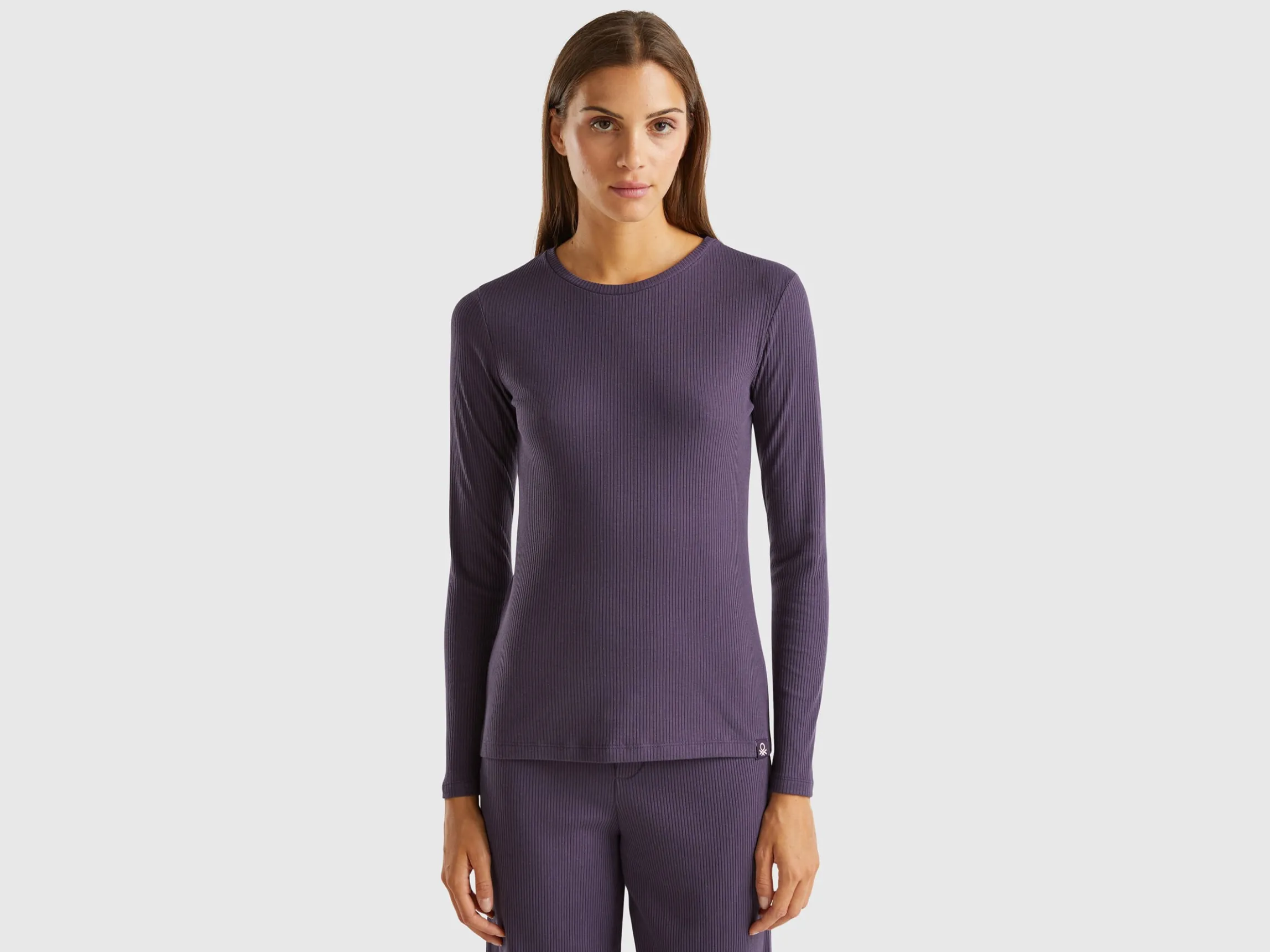 T-shirt in stretch cotton blend