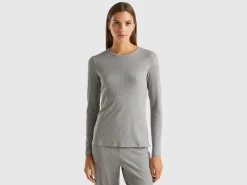 T-shirt in stretch cotton blend