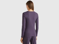 T-shirt in stretch cotton blend