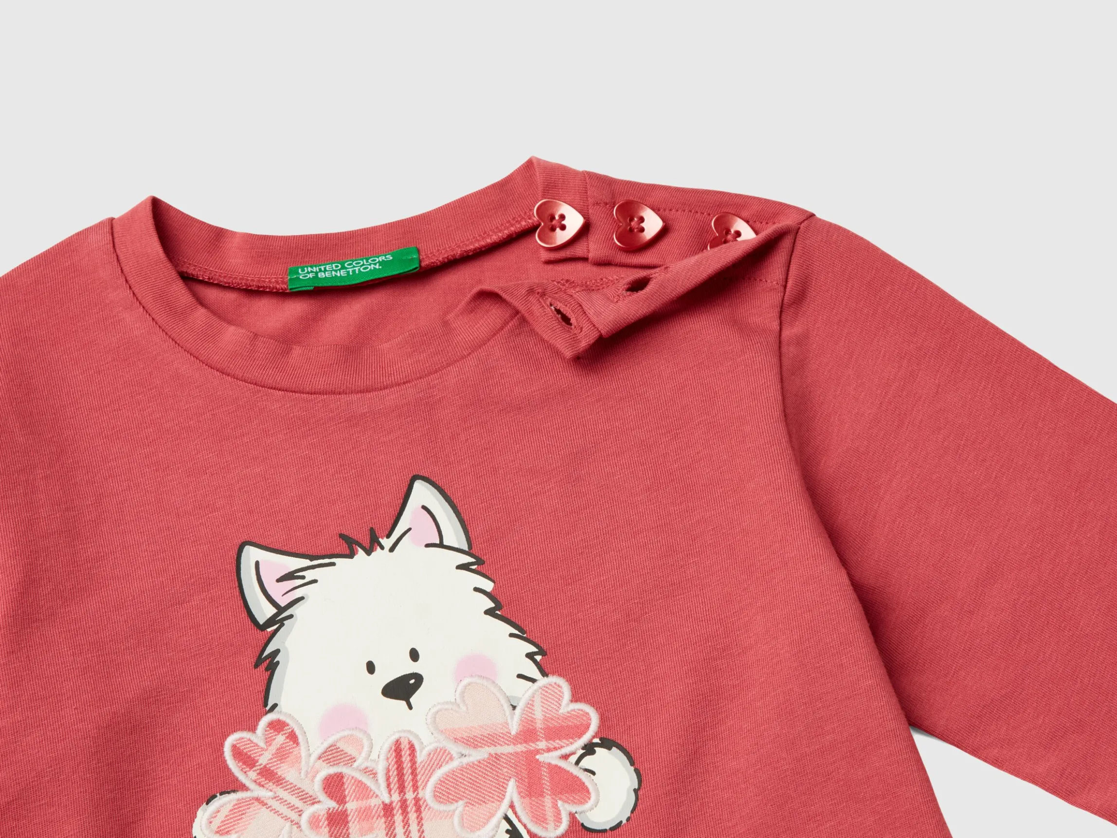 T-shirt in stretch cotton with print