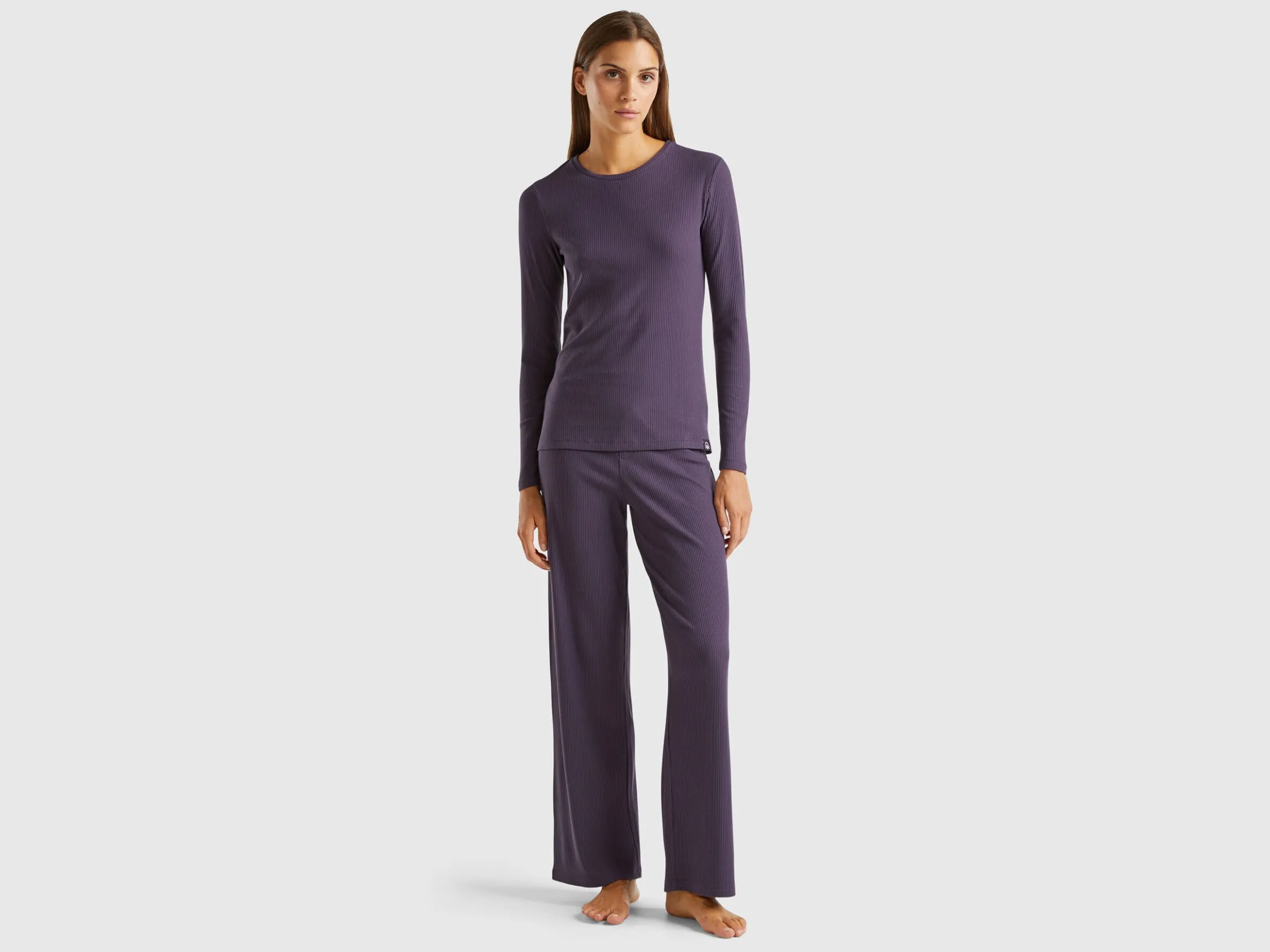 T-shirt in stretch cotton blend