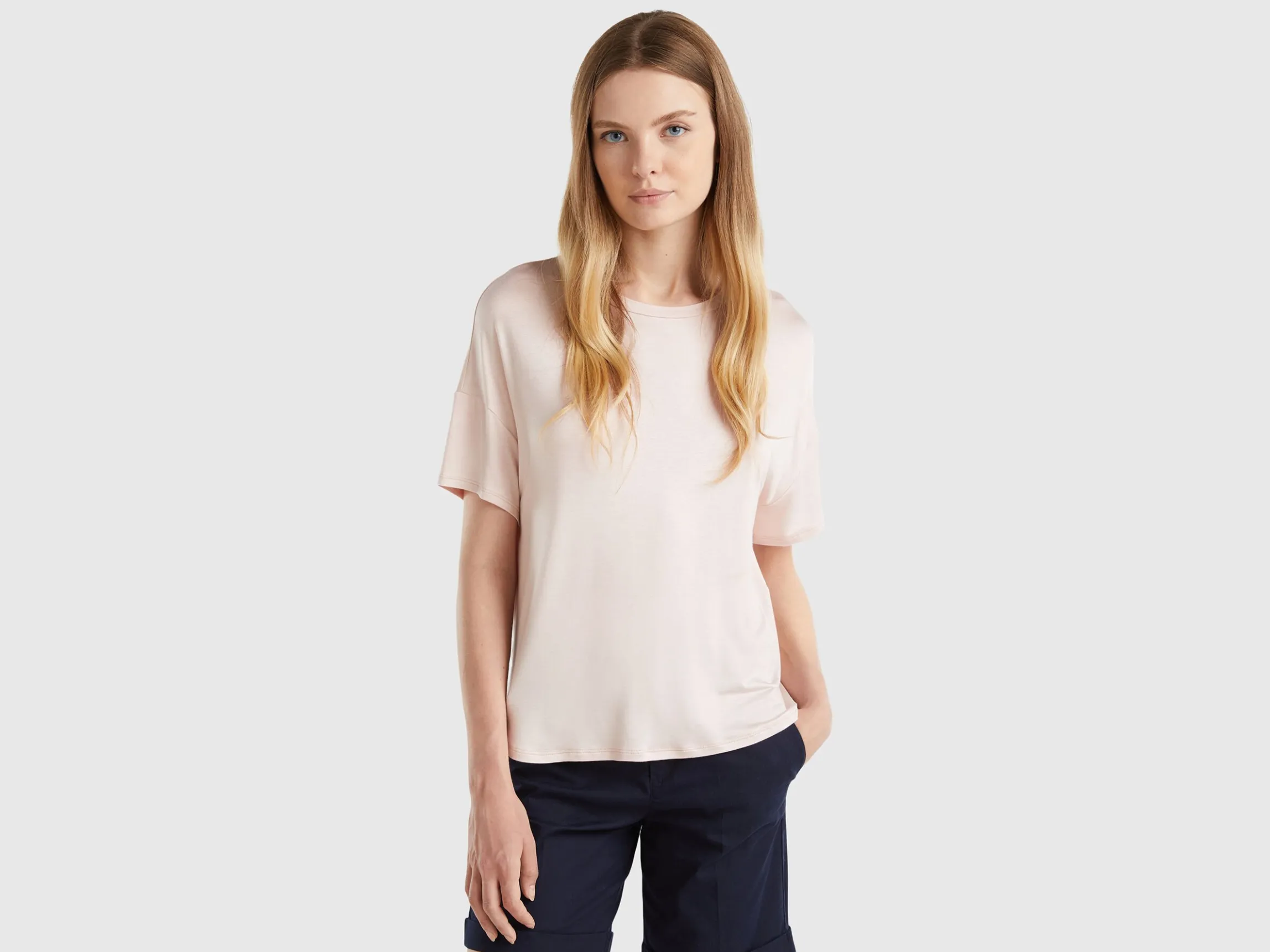 T-shirt in stretch viscose