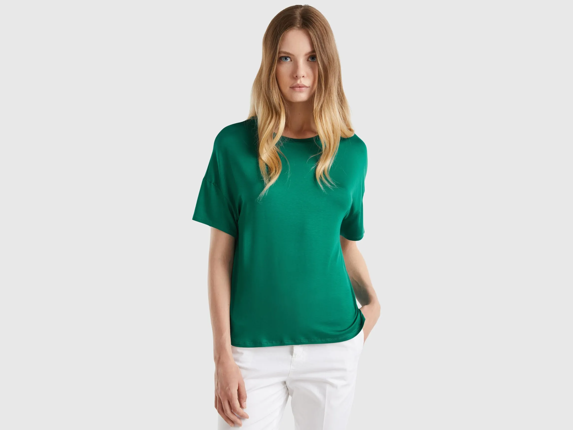 T-shirt in stretch viscose