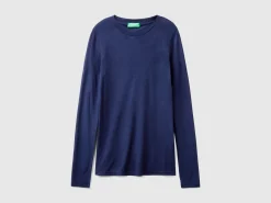 T-shirt in viscose and cashmere blend