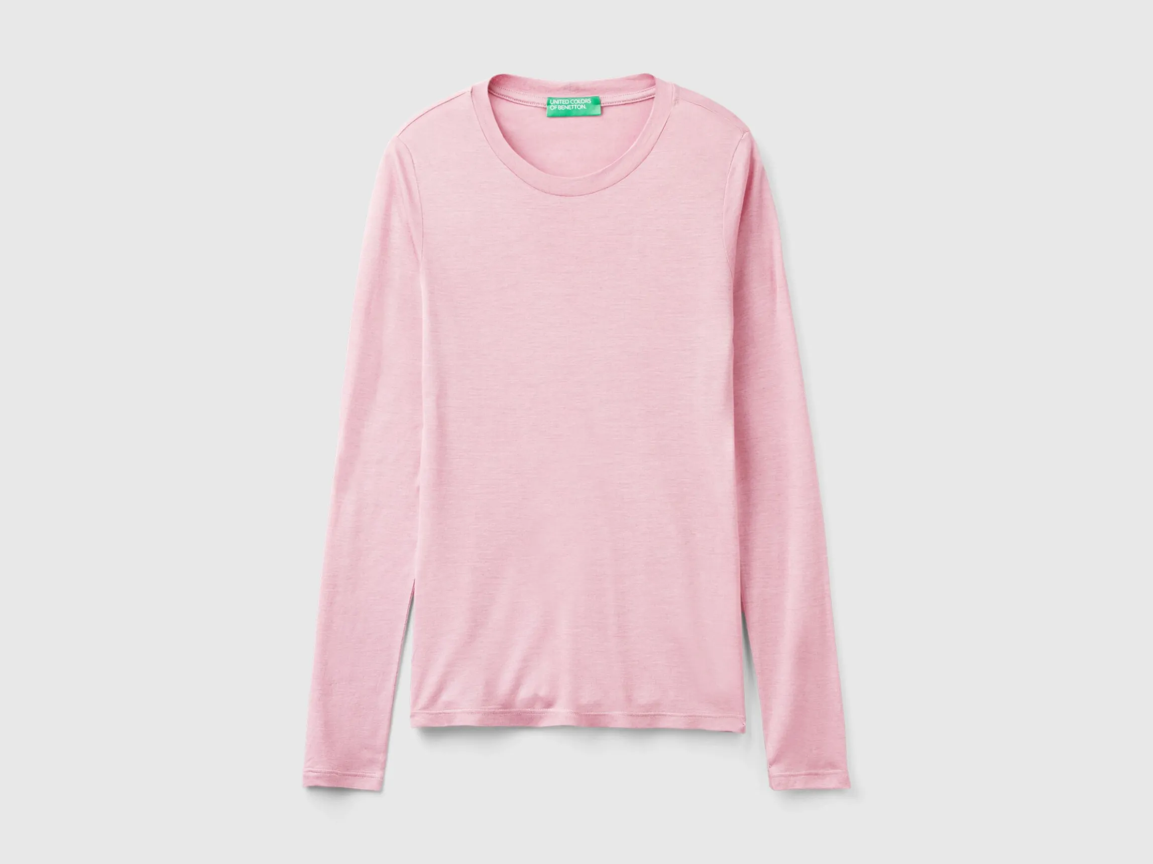 T-shirt in viscose and cashmere blend