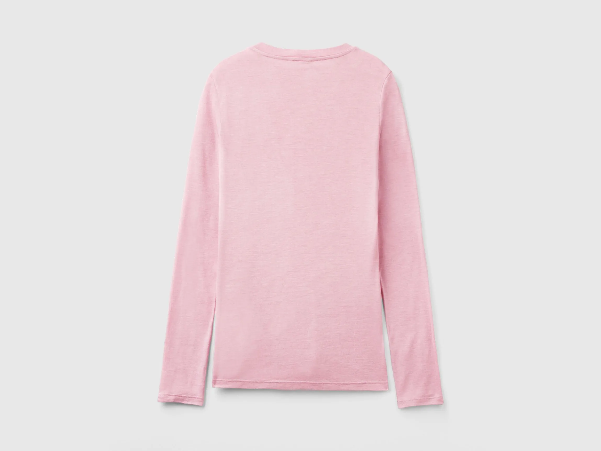 T-shirt in viscose and cashmere blend