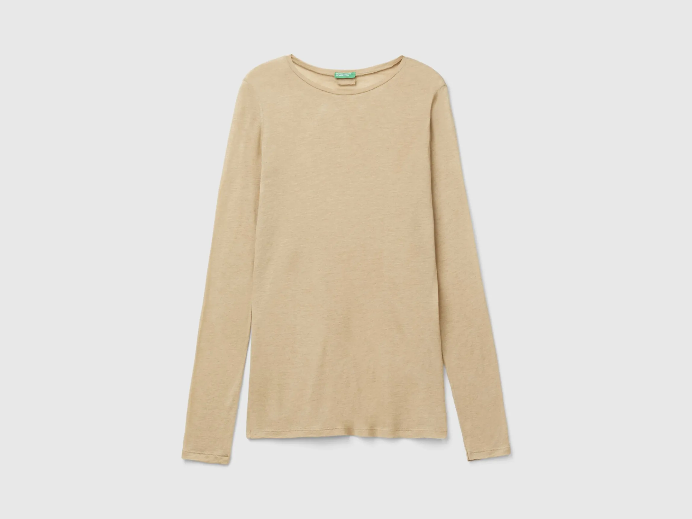 T-shirt in viscose and wool blend