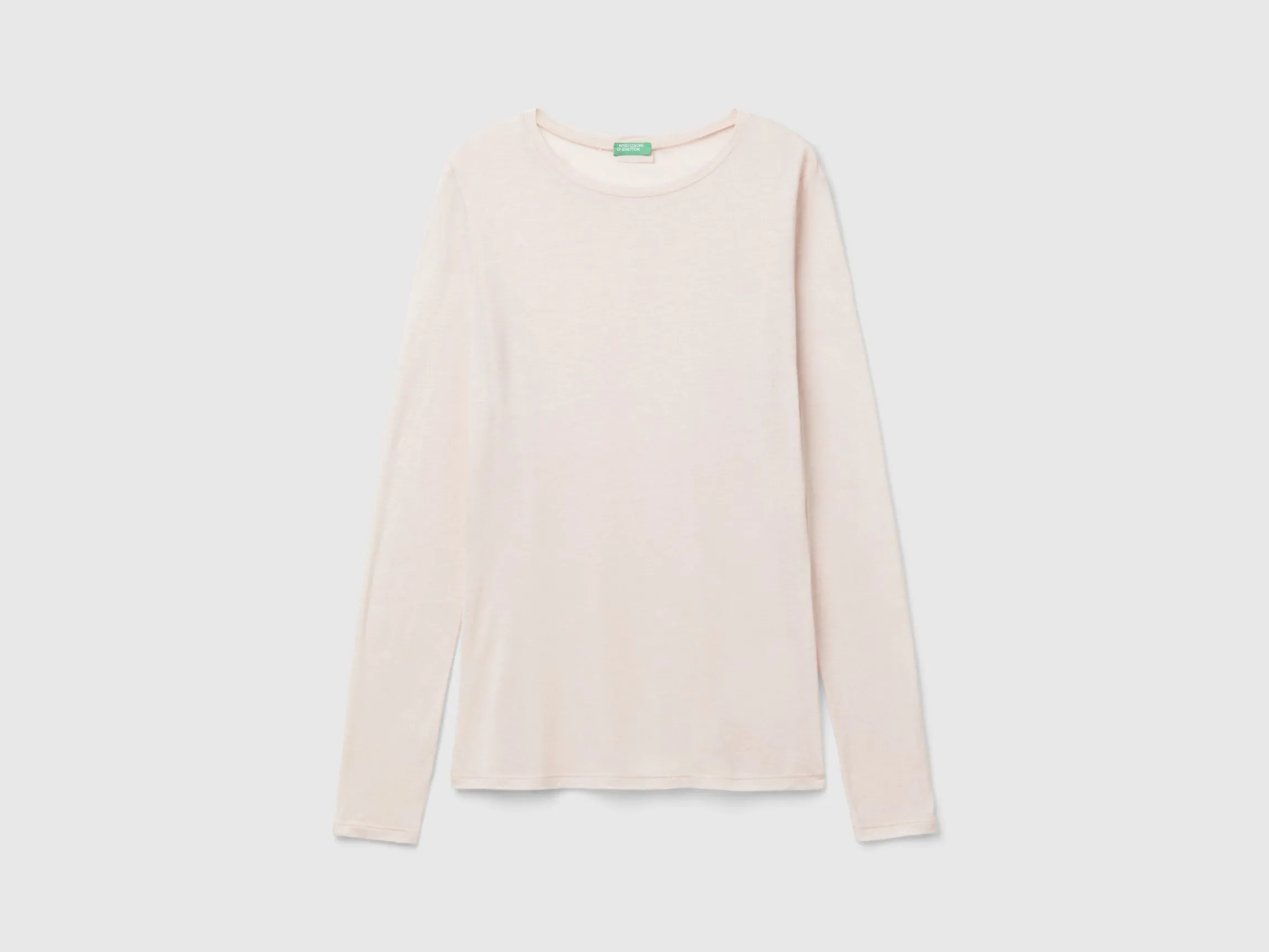 T-shirt in viscose and wool blend