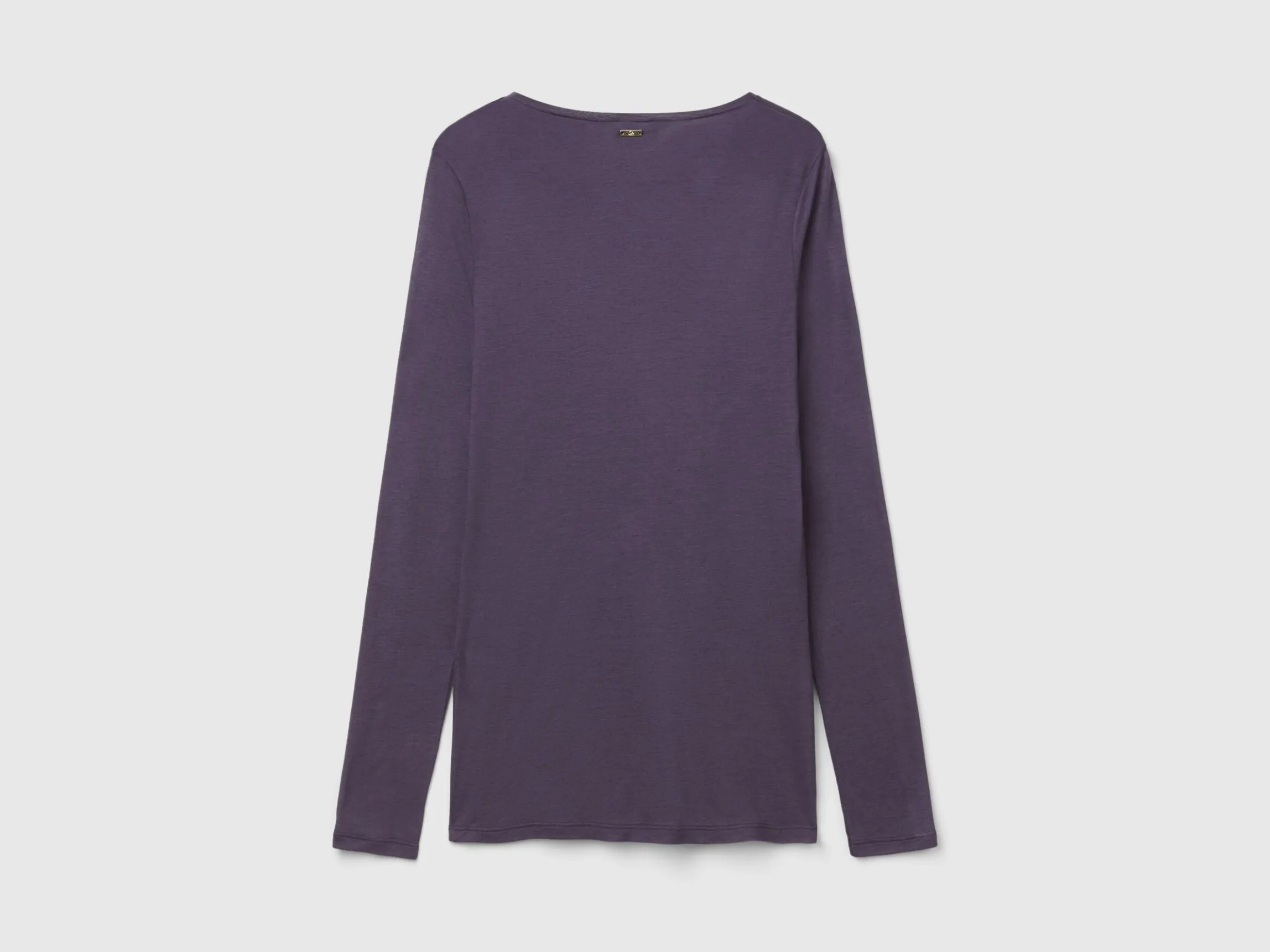 T-shirt in viscose and wool blend