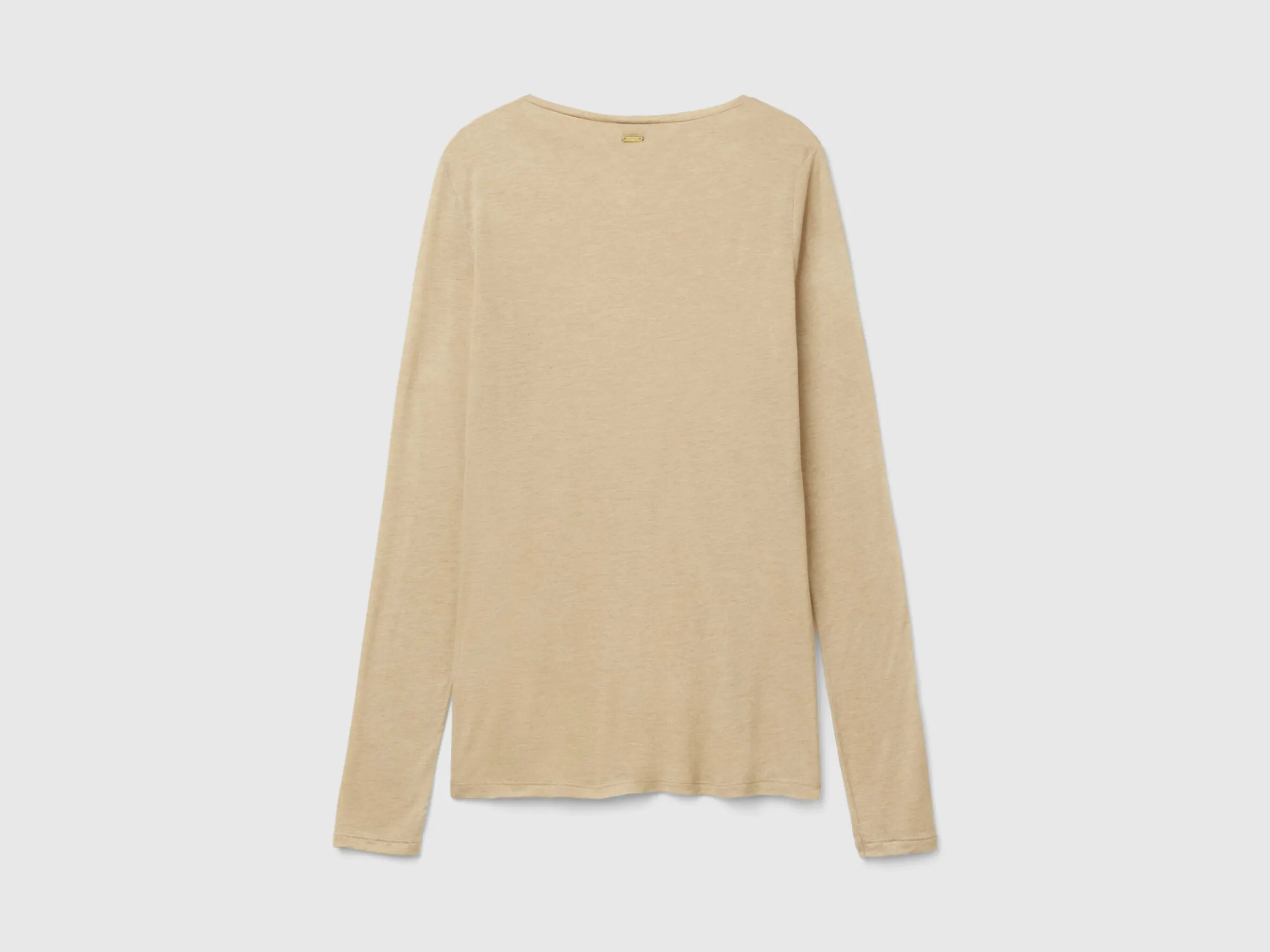 T-shirt in viscose and wool blend