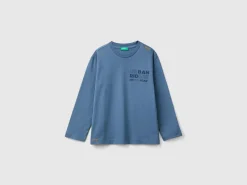 T-shirt in warm cotton with slogan print