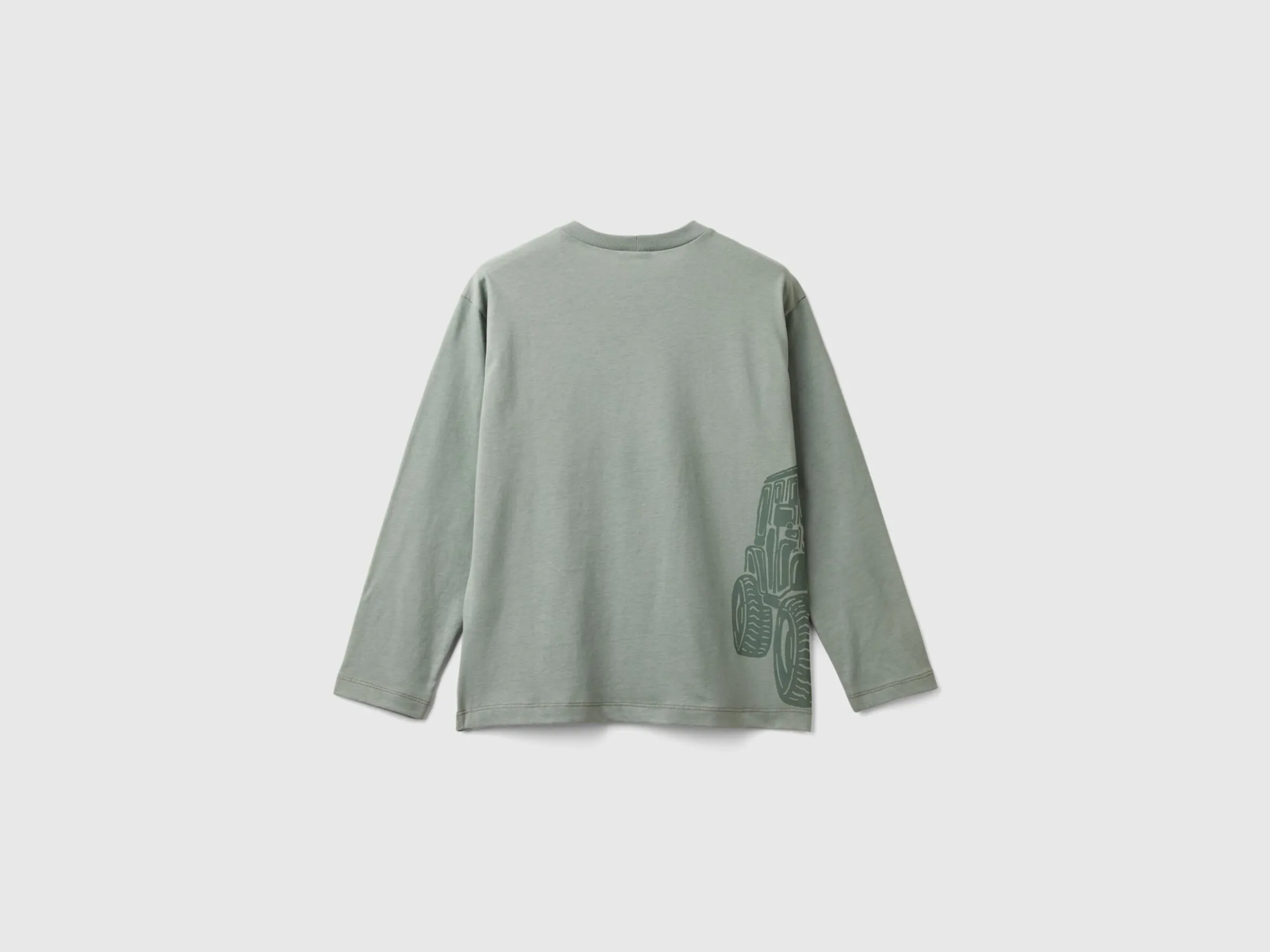 T-shirt in warm cotton with front and back print