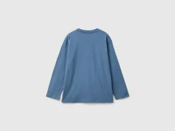 T-shirt in warm cotton with slogan print