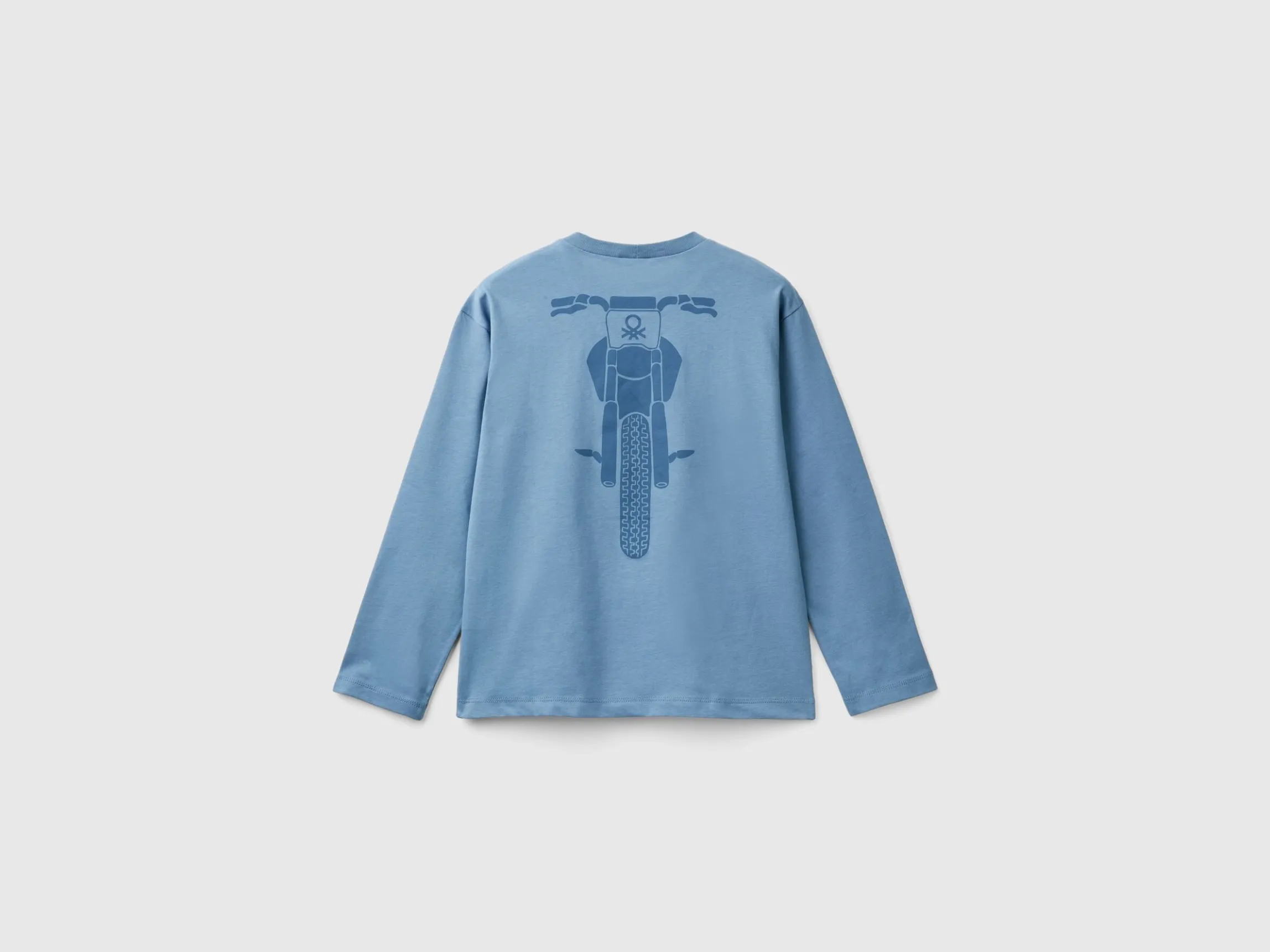 T-shirt in warm cotton with front and back print