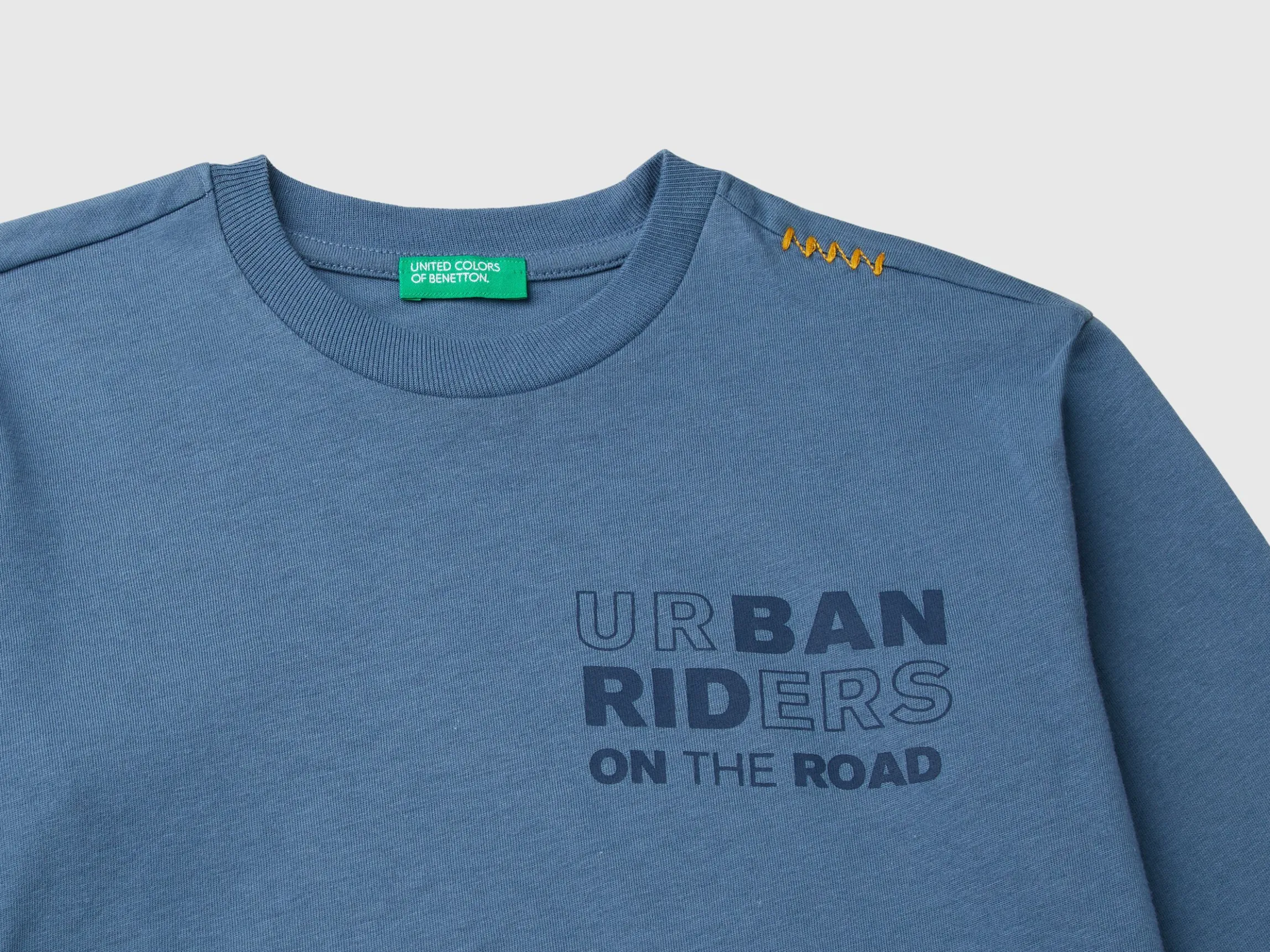 T-shirt in warm cotton with slogan print