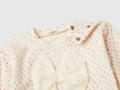T-shirt in warm cotton with bow