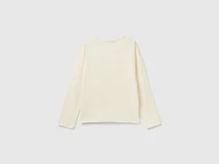 T-shirt in warm organic cotton with sequins