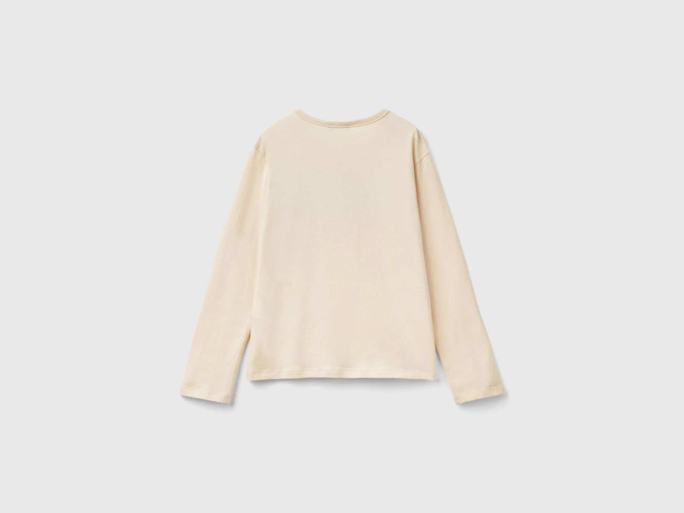 T-shirt in warm organic cotton with sequins