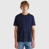 T-shirt with bandana print