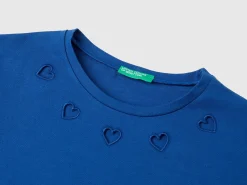 T-shirt with cut-out hearts