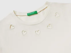 T-shirt with cut-out hearts