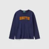 T-shirt with embroidered logo