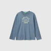 T-shirt with embroidered logo