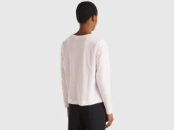 T-shirt with embroidery in long fiber cotton