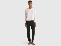 T-shirt with embroidery in long fiber cotton