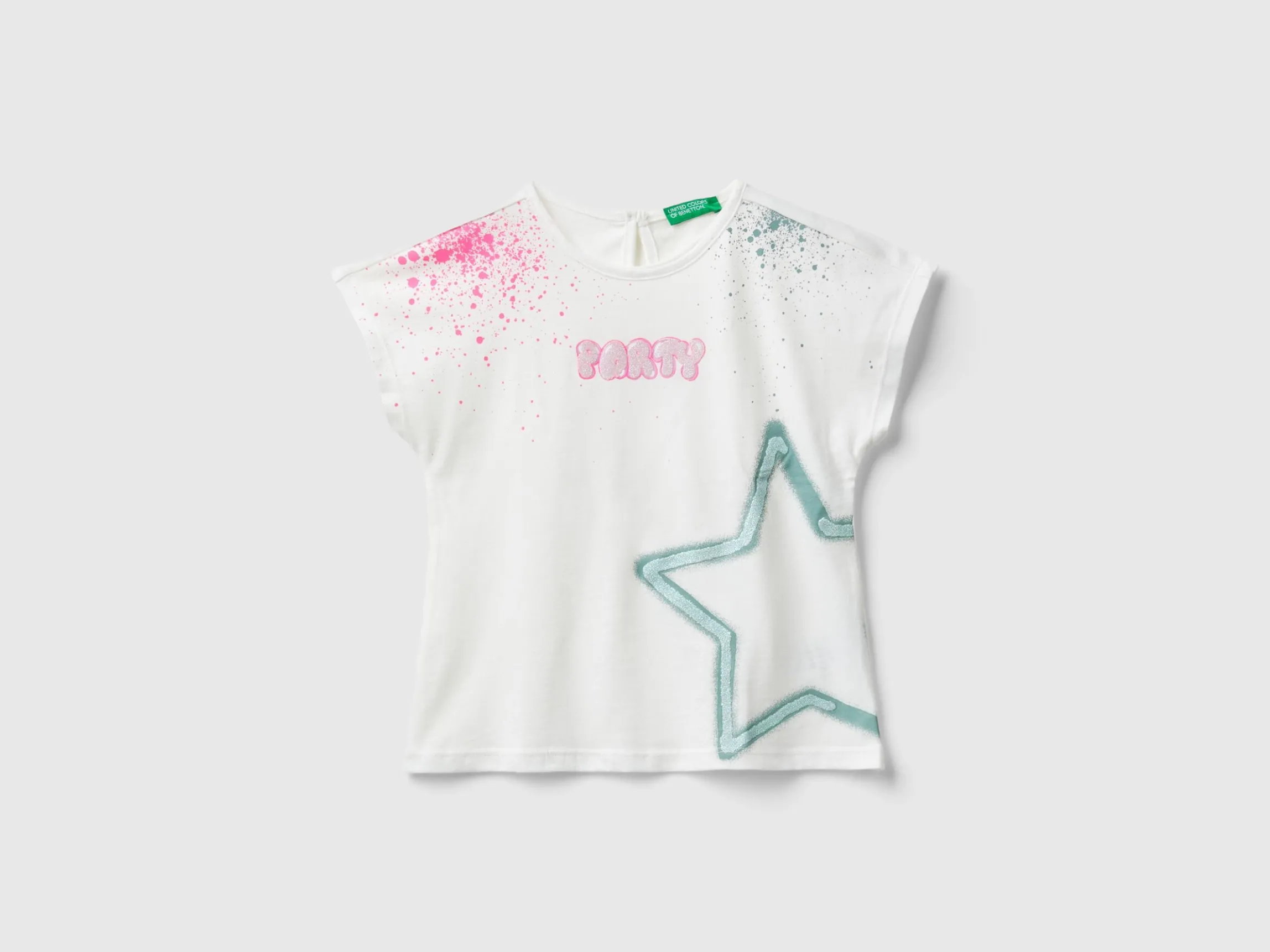 T-shirt with glitter print