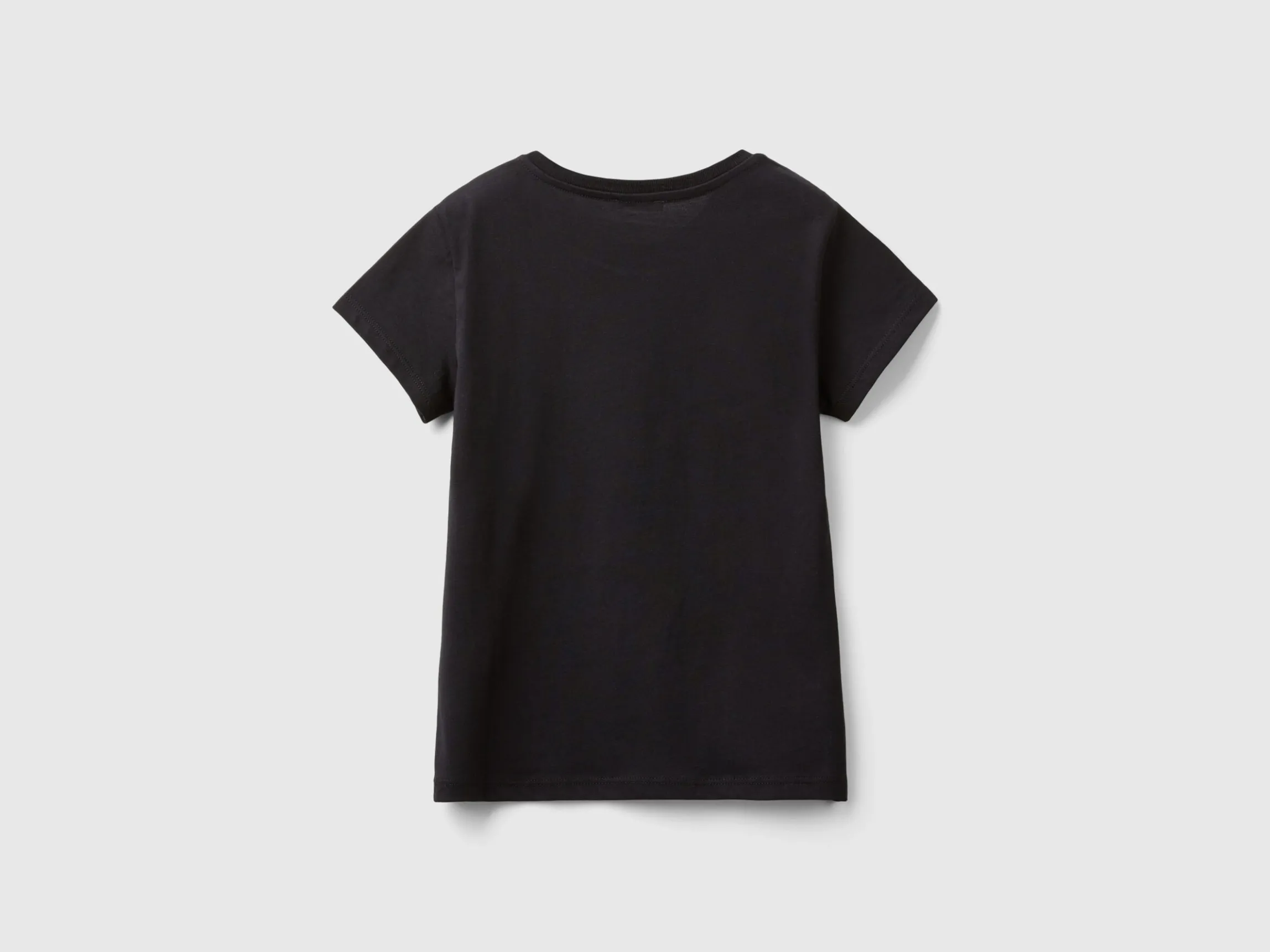 T-shirt with glittery logo in organic cotton