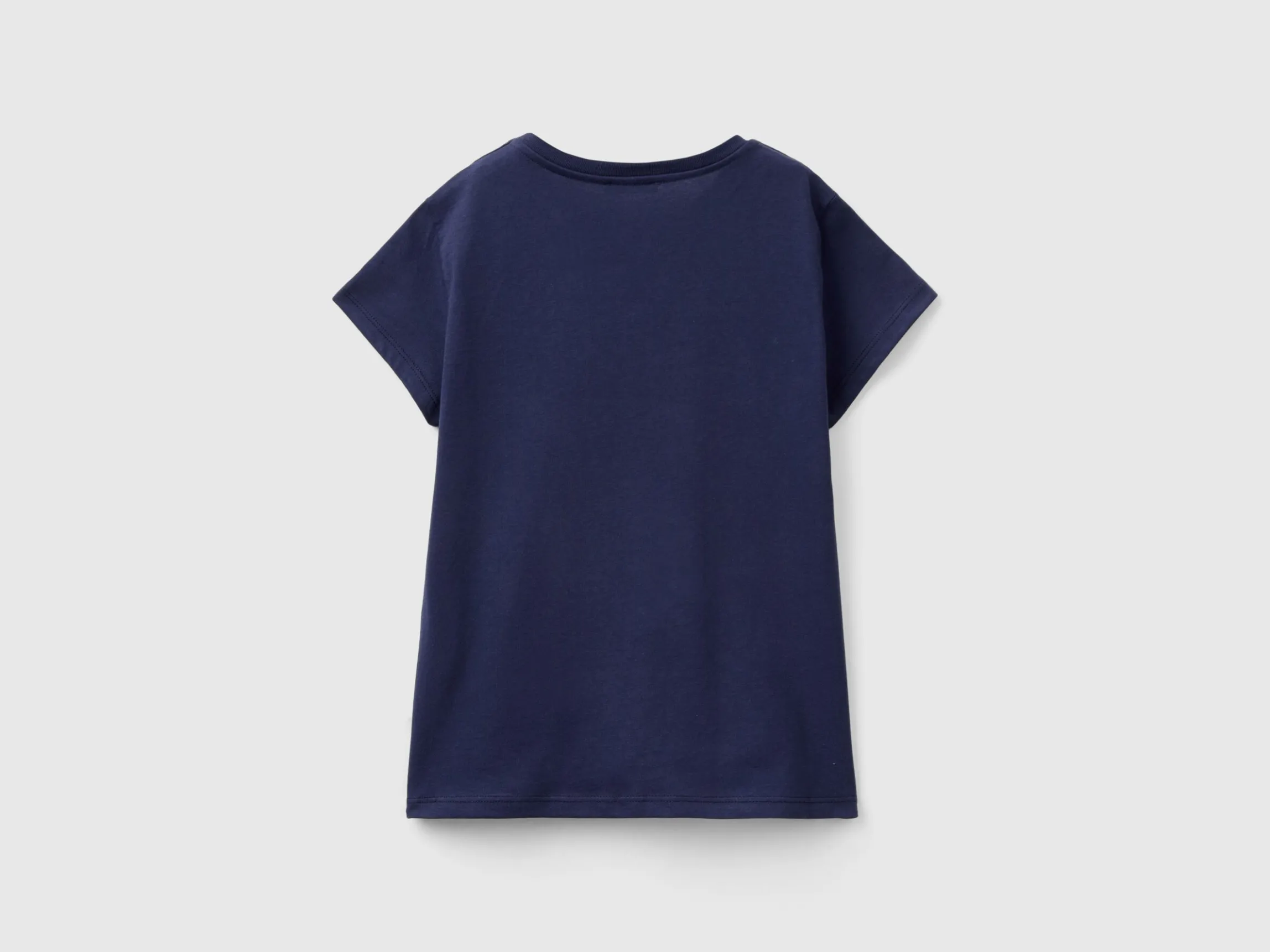 T-shirt with glittery logo in organic cotton