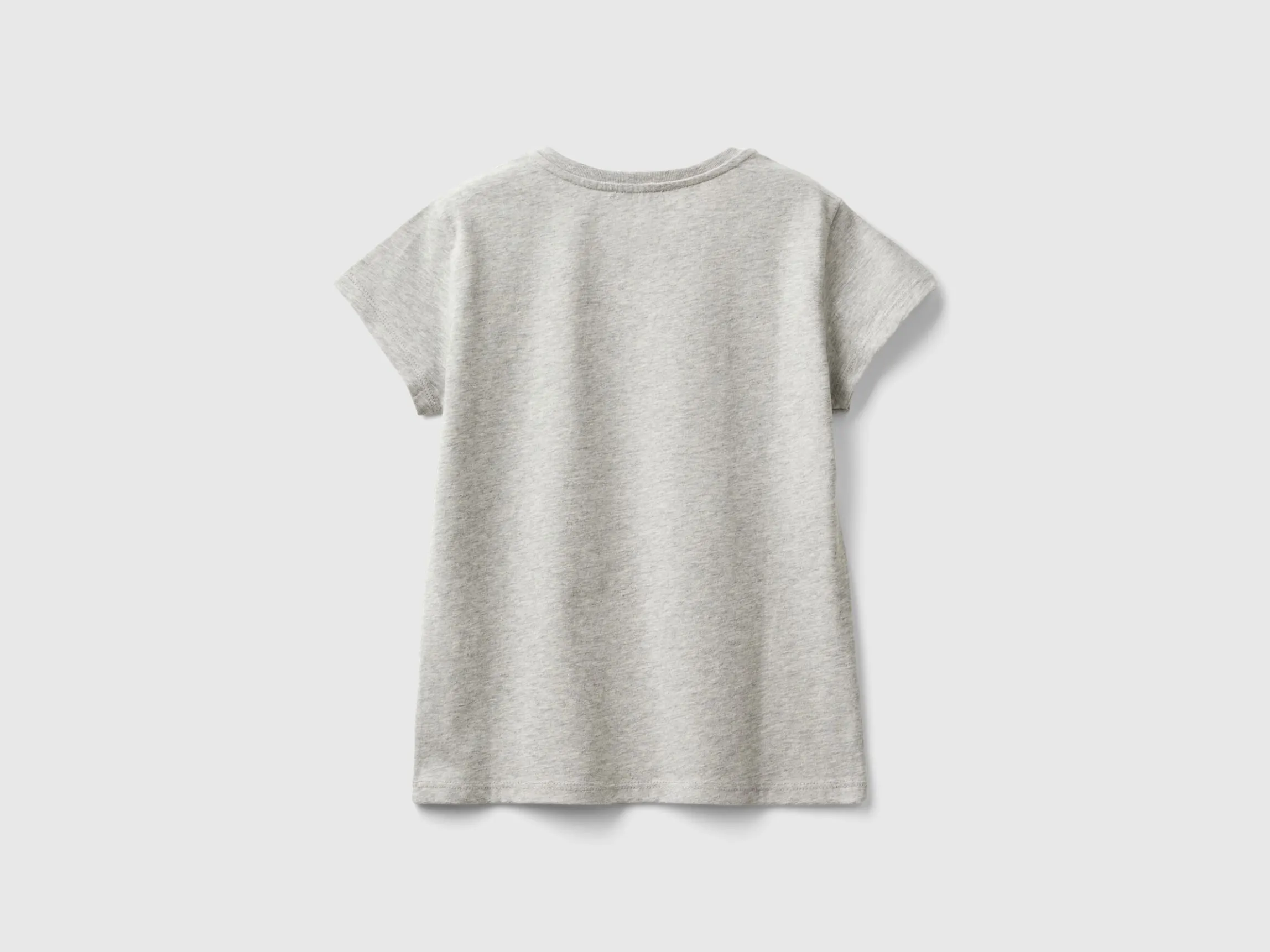 T-shirt with glittery logo in organic cotton