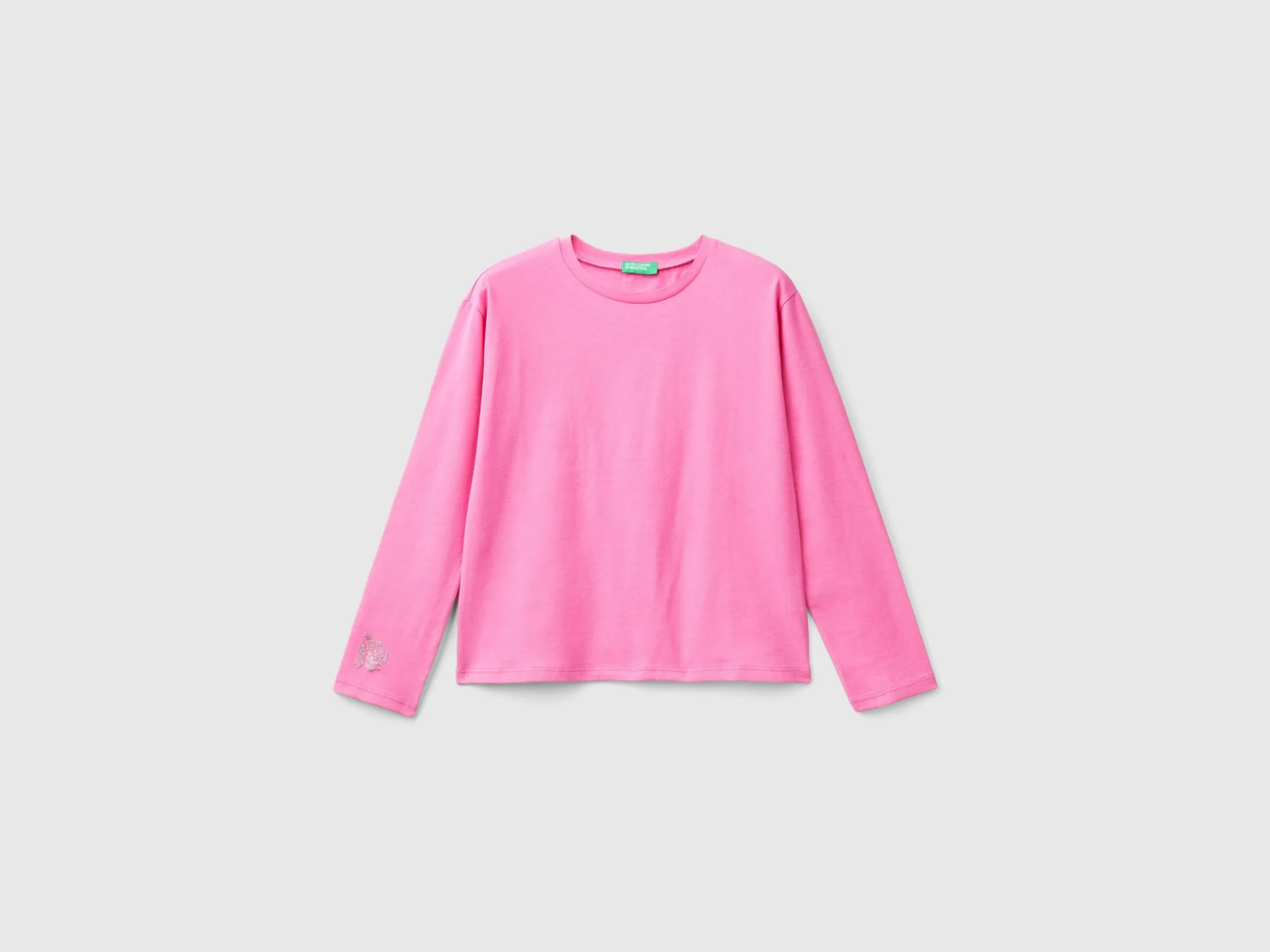 T-shirt with glittery print