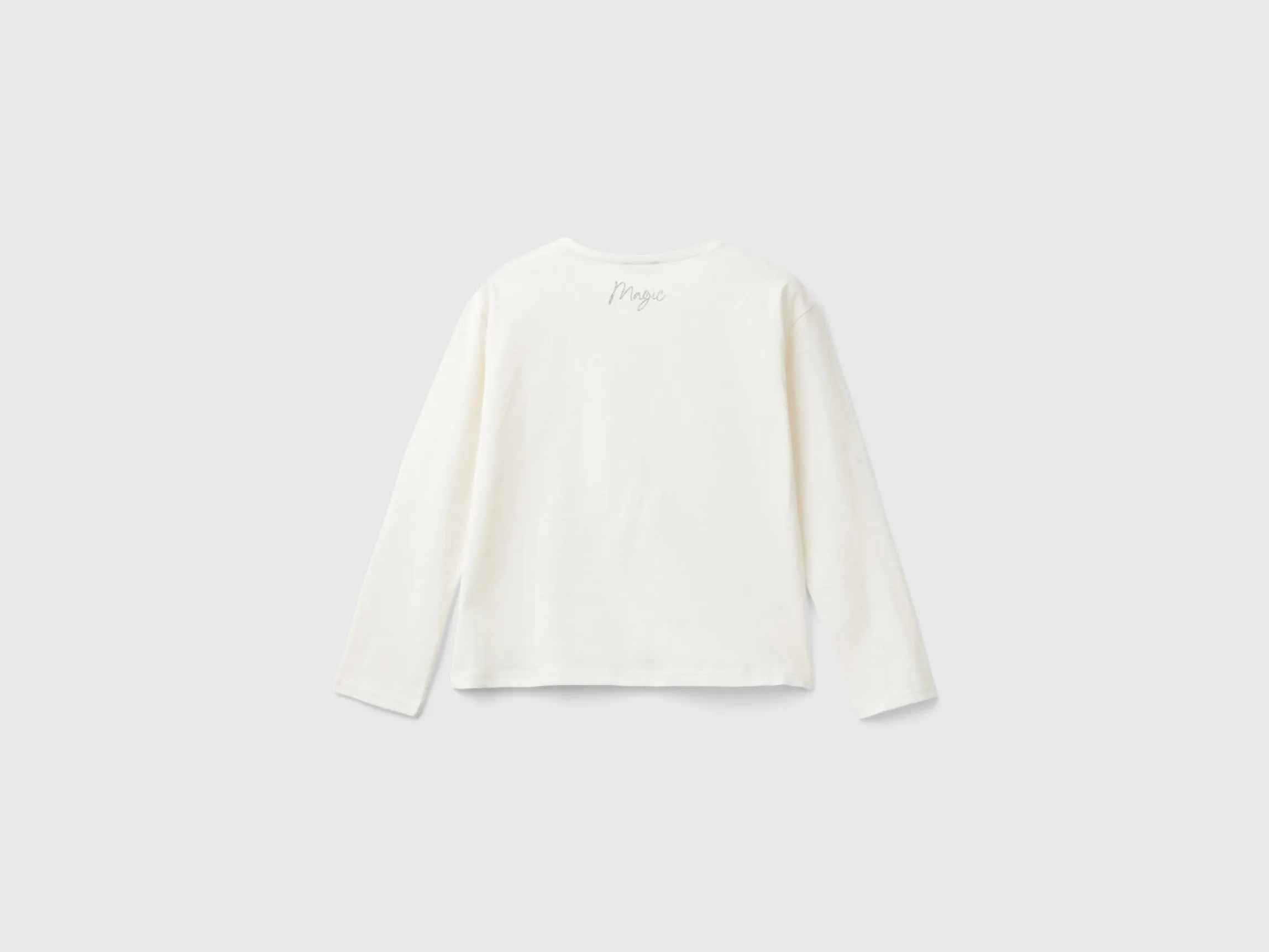 T-shirt with glittery print