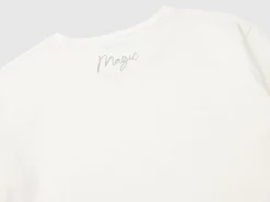 T-shirt with glittery print
