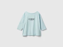 T-shirt with glossy print