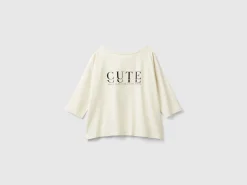 T-shirt with glossy print