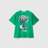 T-shirt with graffiti print