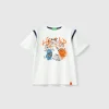 T-shirt with graffiti print in organic cotton