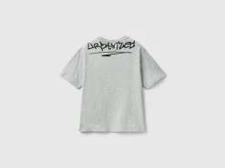 T-shirt with graffiti print