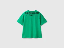 T-shirt with graffiti print