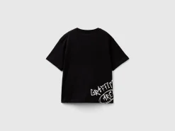T-shirt with graffiti print
